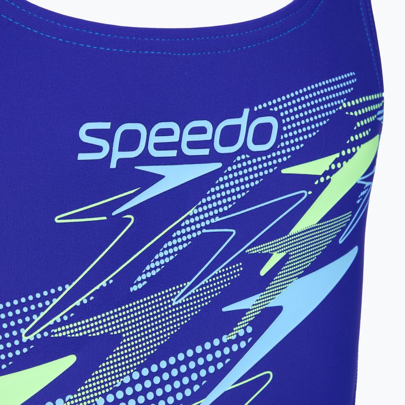 Children's one-piece swimsuit Speedo Medley Logo Medalist sapphire/mayan blue 3