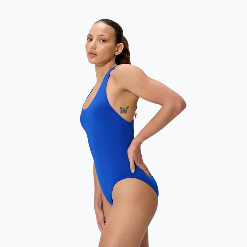 Women's one-piece swimsuit Speedo Solid Scoop Neck deep sapphire 3
