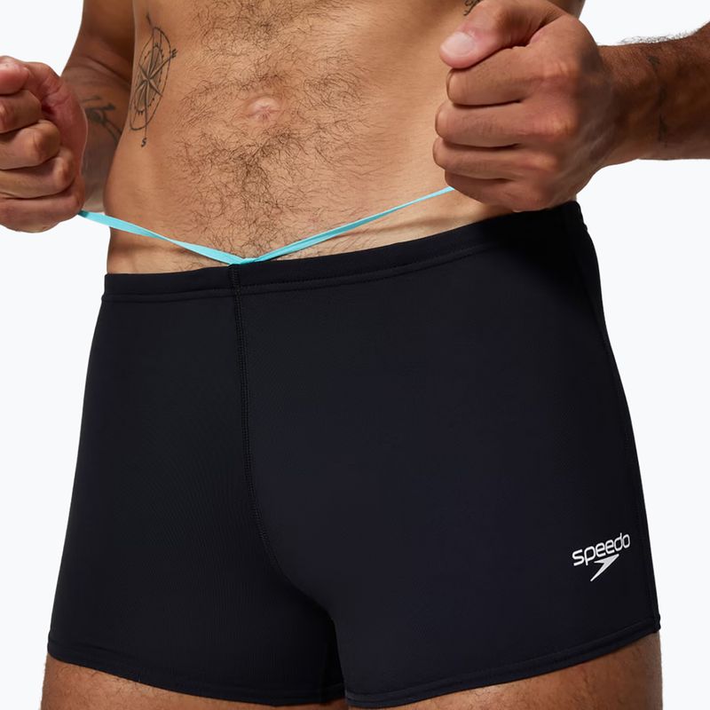 Men's swim boxers Speedo Endurance+ Logo Aquashort anthracite 4