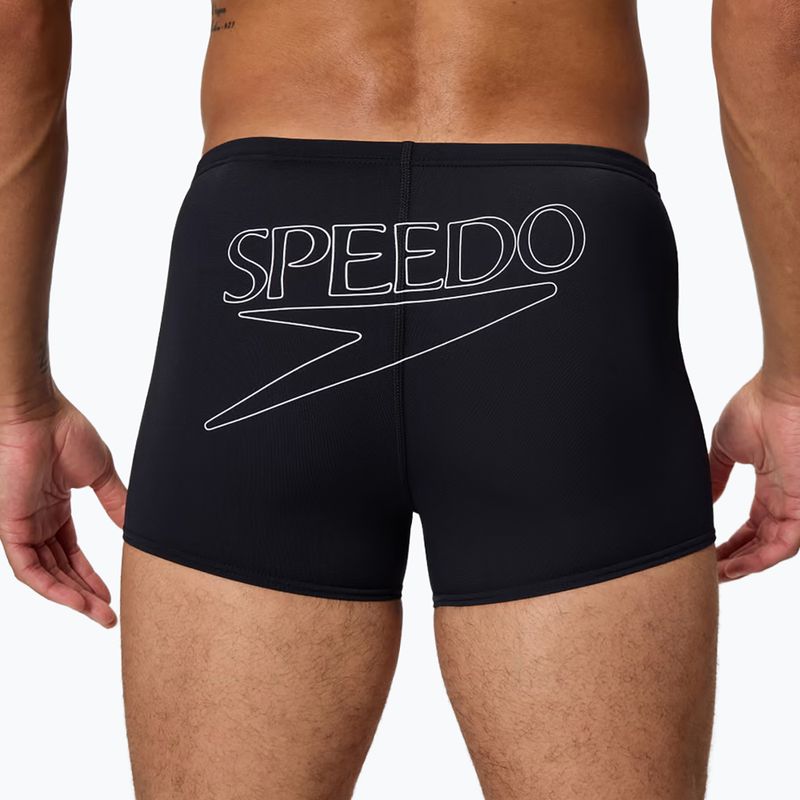 Men's swim boxers Speedo Endurance+ Logo Aquashort anthracite 5
