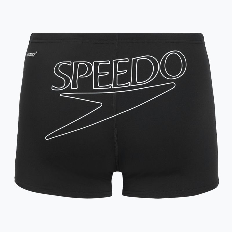 Men's swim boxers Speedo Endurance+ Logo Aquashort anthracite 2