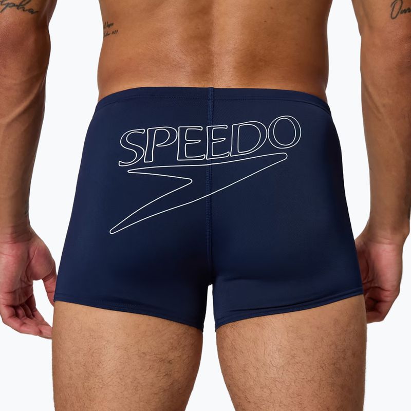 Men's swim boxers Speedo Endurance+ Logo Aquashort peacoat 5