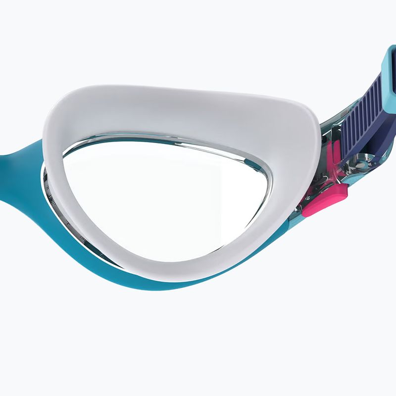 Women's swim goggles Speedo Biofuse 2.0 mayan blue/clear 4