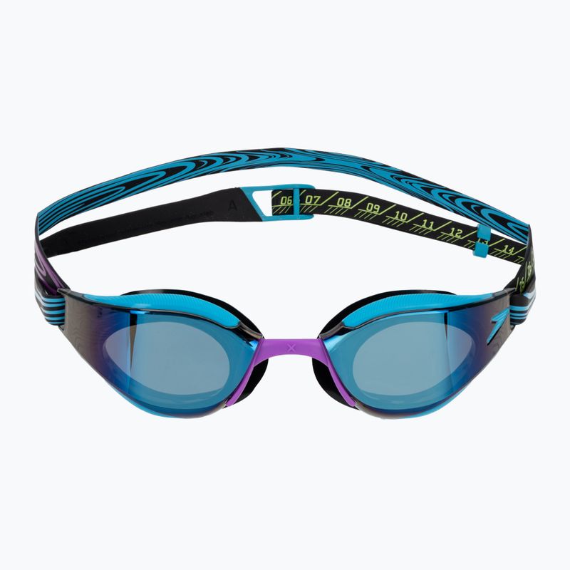 Swim goggles Speedo Fastskin Hyper Elite Mirror mayan blue/smoke/tropical horizon 2