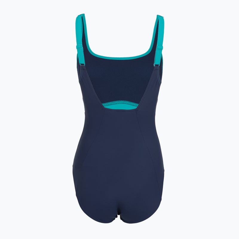 Ladies' one-piece swimsuit Speedo Shaping Contour Eclipse peacock teal/peacoat 2