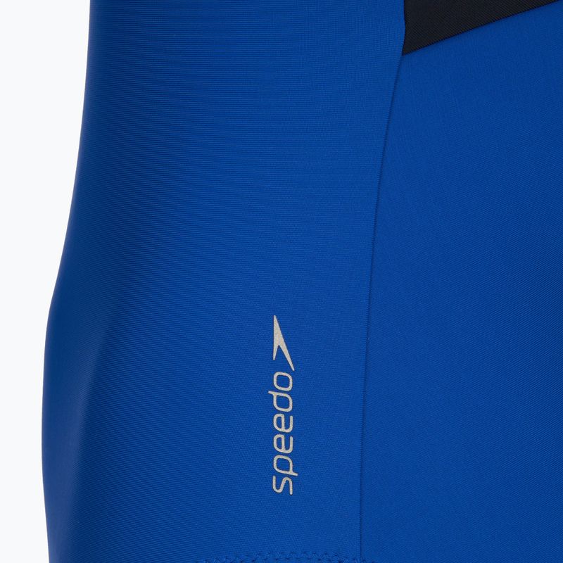 Women's one-piece swimsuit Speedo Solid Racerback zaffre blue/anthracite 3