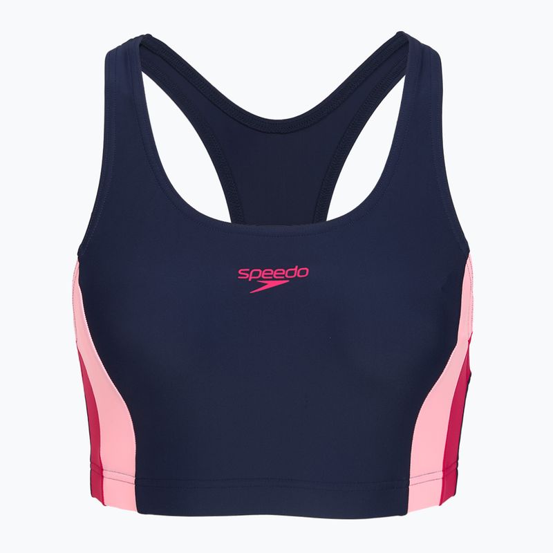Ladies' one-piece swimsuit Speedo Colourblock Splice 2.0 peacoat/pink 3