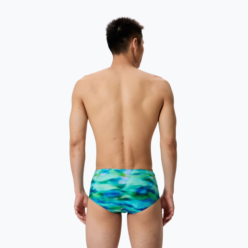 Men's swim boxers Speedo Printed 13.5 cm Brief sunset grove/green 2