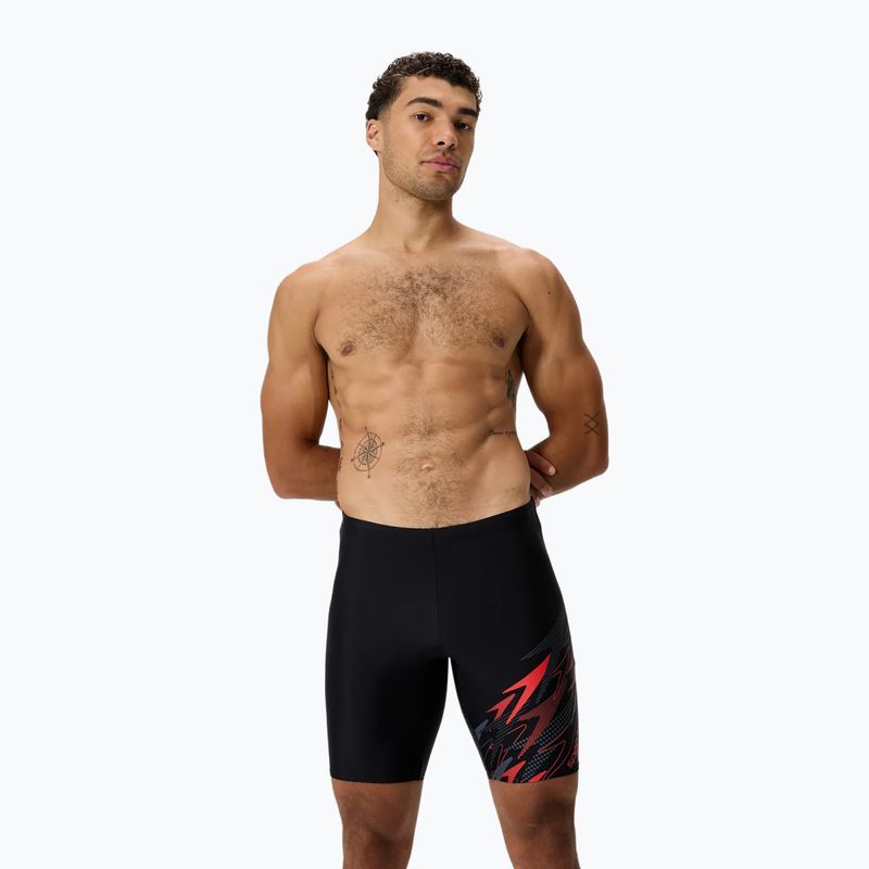 Men's swimming jammers Speedo Medley Logo Jammer anthracite/hrr 2