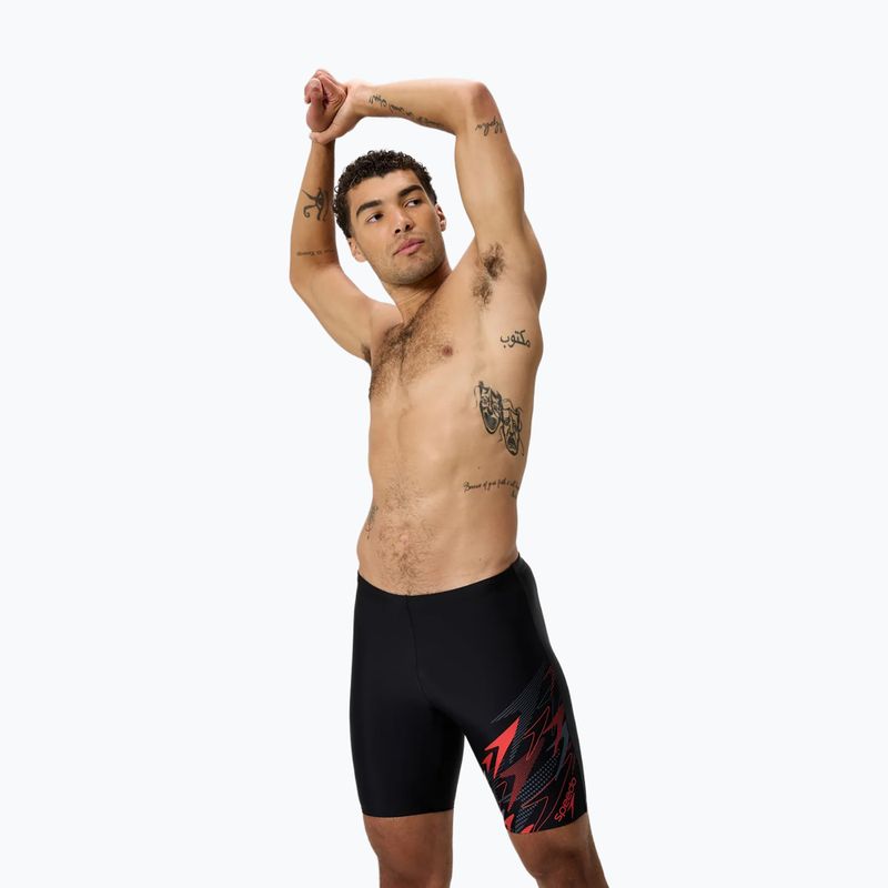 Men's swimming jammers Speedo Medley Logo Jammer anthracite/hrr 4