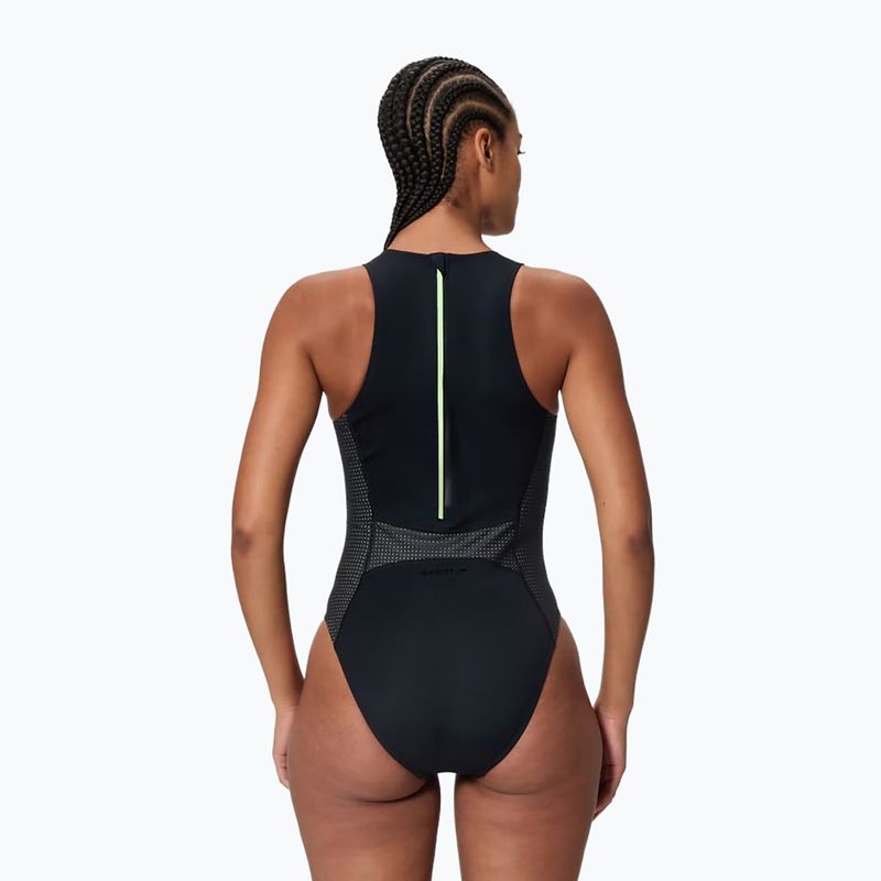 Women's one-piece swimsuit Speedo Scuba Flex Hydrasuit black/pale clover 2