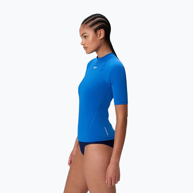 Women's swim T-shirt Speedo Endurance+ Rash Guard turkish sea 3