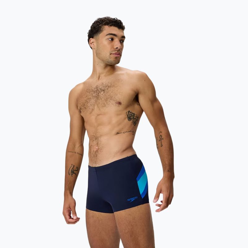 Men's swim boxers Speedo Hyperboom Aquashort peacoat/deep sapphire 3