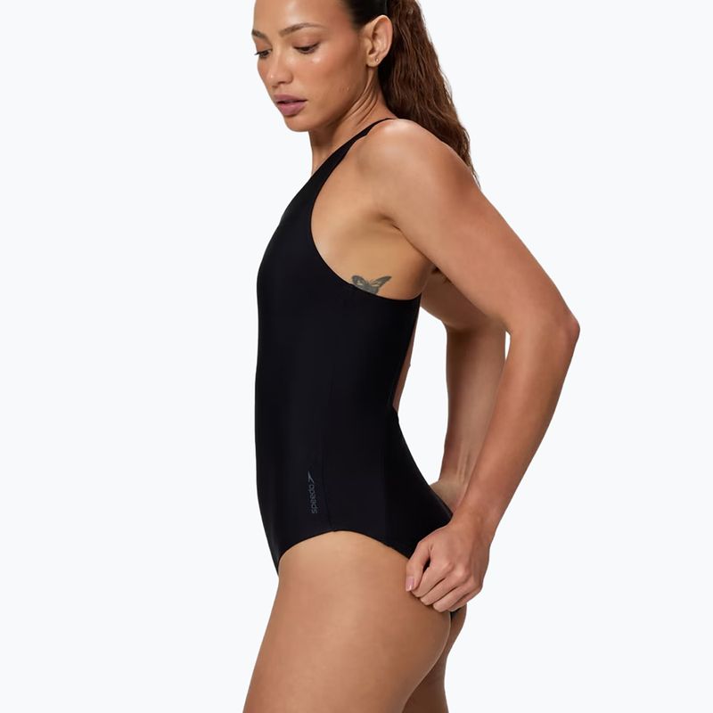 Women's one-piece swimsuit Speedo Colorblock Ultraback 2.0 anthracite 3