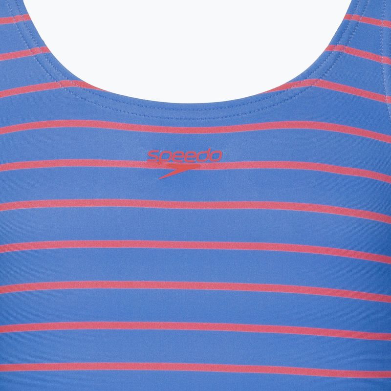 Children's one-piece swimsuit Speedo Stripe Print Medalist periwinkle blue 3