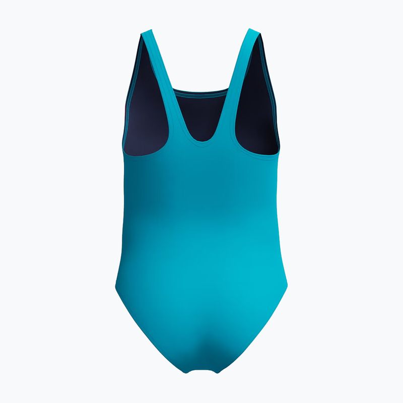 Children's one-piece swimsuit Speedo Hyperboom Butterfly Back mayan blue/margarita pink 2