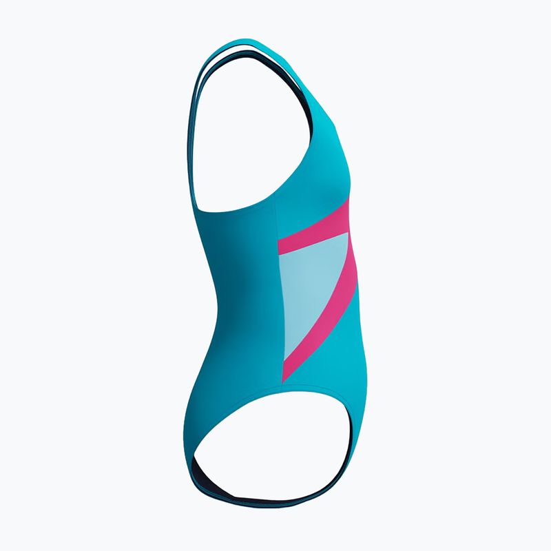 Children's one-piece swimsuit Speedo Hyperboom Butterfly Back mayan blue/margarita pink 4