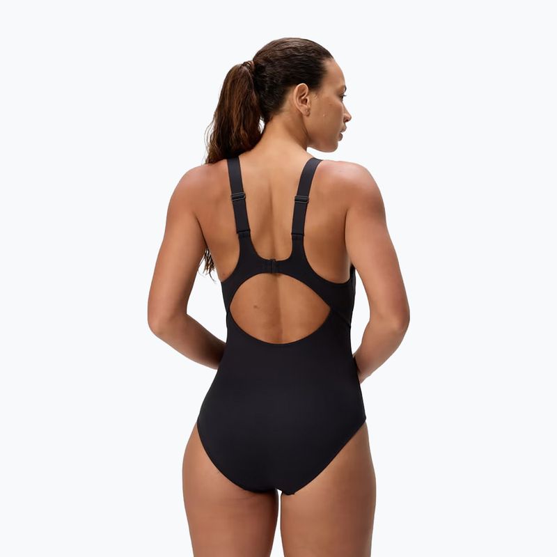 Women's one-piece swimsuit Speedo Sculpture Butterfly Back anthracite 2