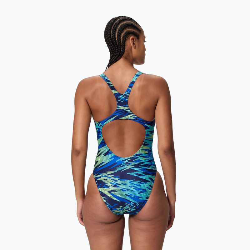 Ladies' one-piece swimsuit Speedo Hyperboom Print Medalist peacoat 2