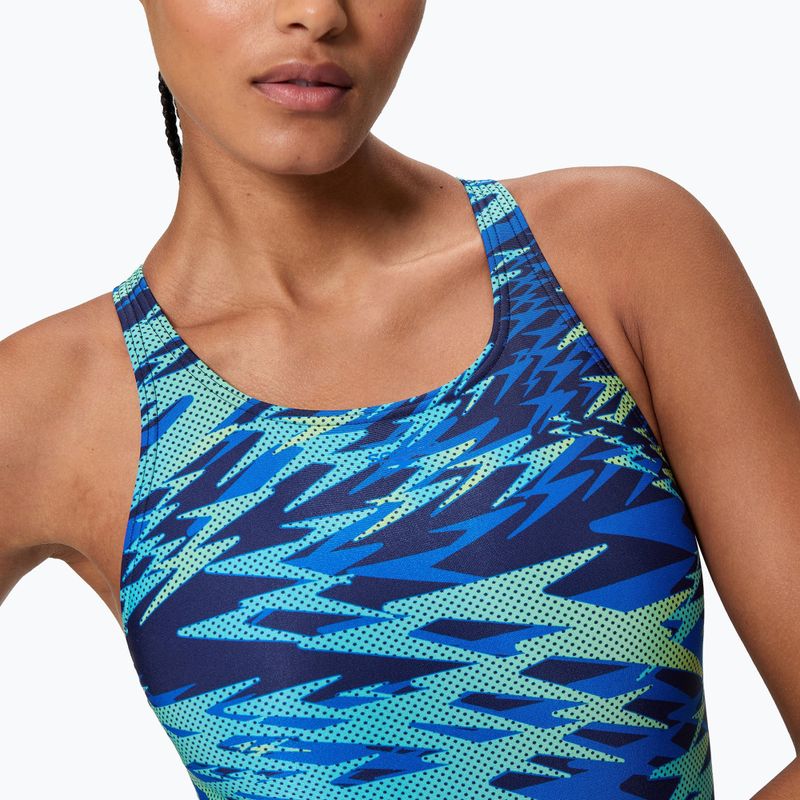 Ladies' one-piece swimsuit Speedo Hyperboom Print Medalist peacoat 4