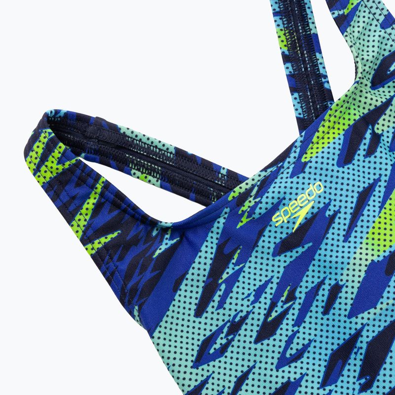 Ladies' one-piece swimsuit Speedo Hyperboom Print Medalist peacoat 8