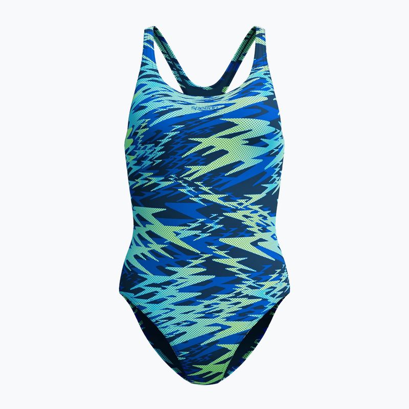 Ladies' one-piece swimsuit Speedo Hyperboom Print Medalist peacoat 6
