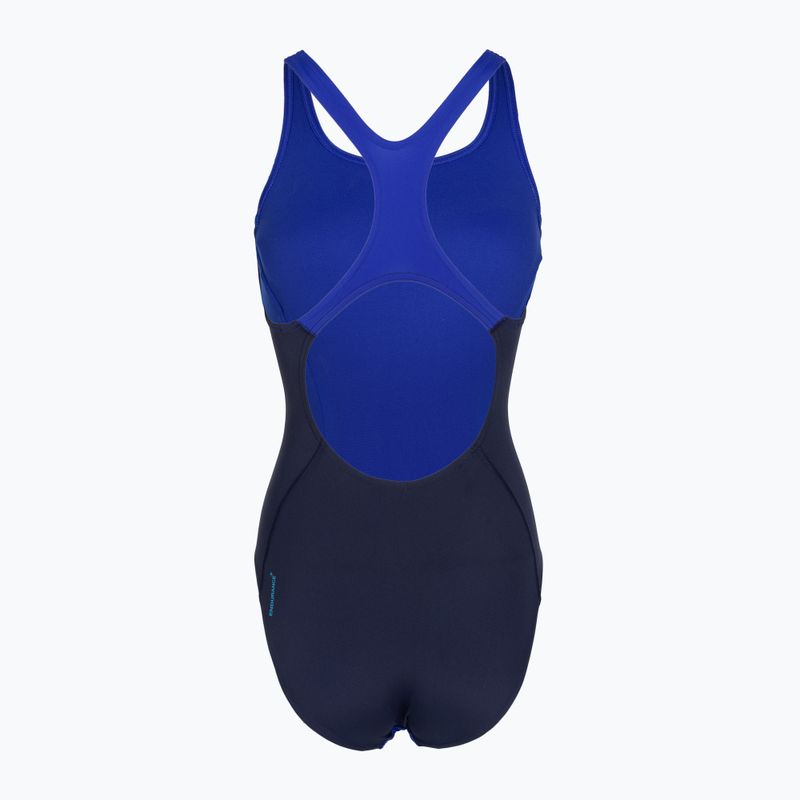 Ladies' one-piece swimsuit Speedo Solid Splice Medalist sapphire/peacoat 2