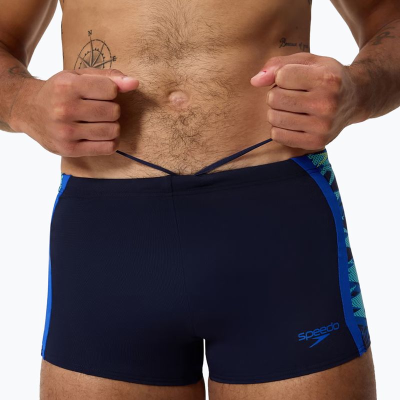 Swim boxers Speedo Hyperboom Splice Aquashort peacoat/deep sapphrie 4