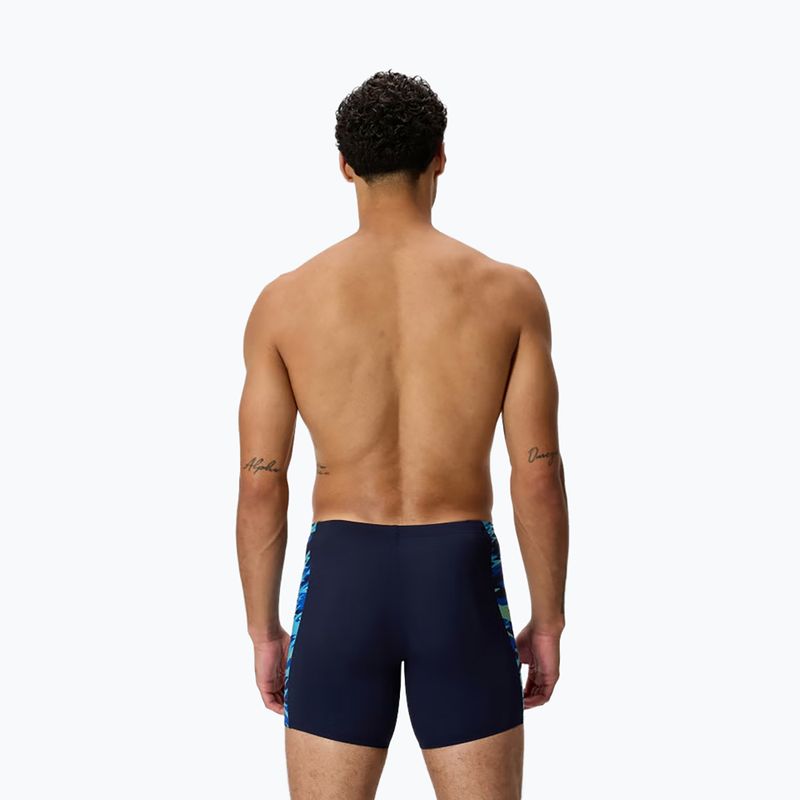 Men's swim jammers Speedo Hyper Boom Splice Mid peacoat/deep sapphire 2