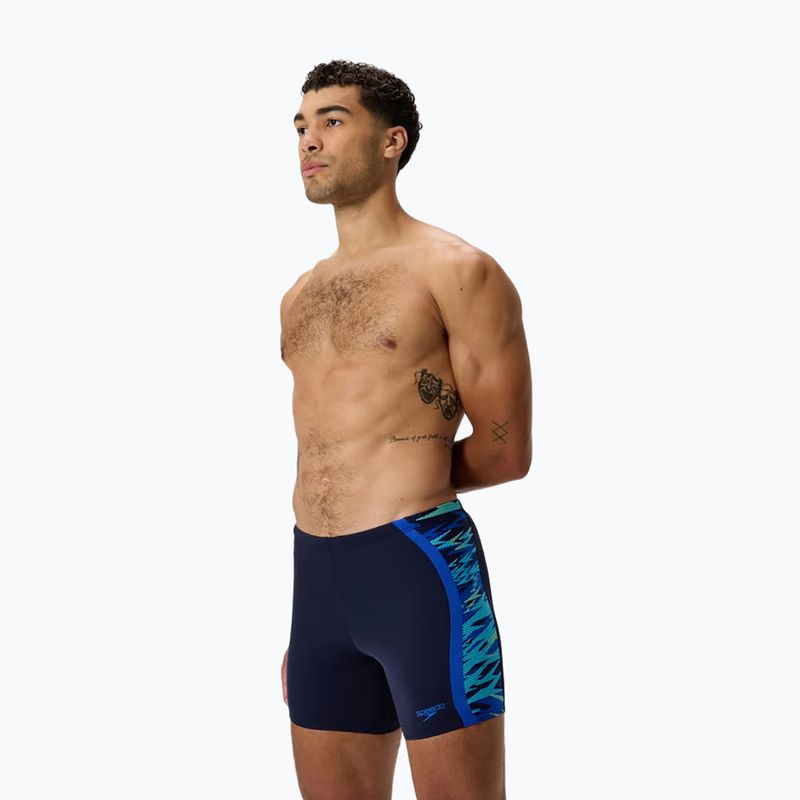 Men's swim jammers Speedo Hyper Boom Splice Mid peacoat/deep sapphire 3