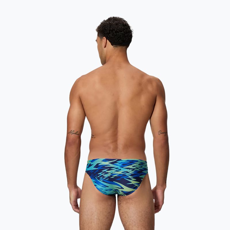 Men's swim briefs Speedo Hyperboom Print Brief 2.5" peacoat/deep sapphire 2