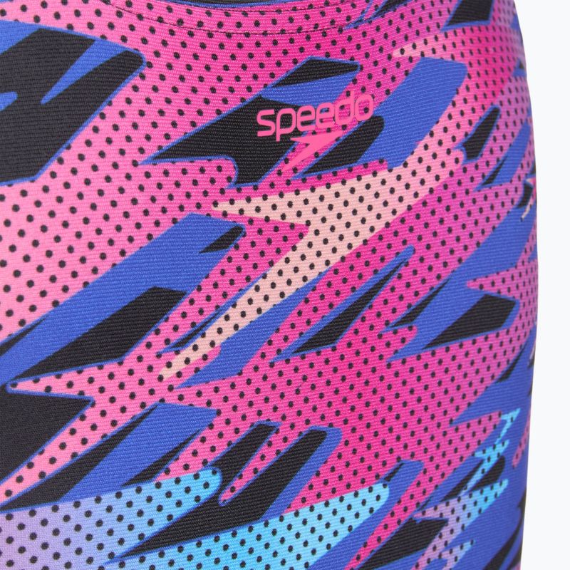 Children's one-piece swimsuit Speedo Hyperboom Print Medalist anthracite 3