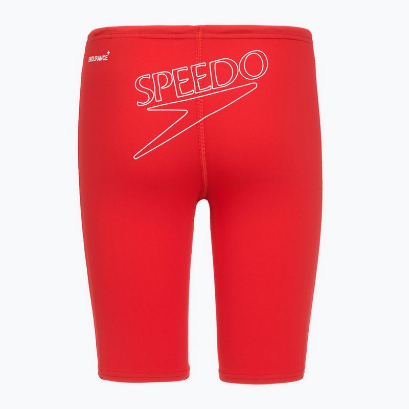 Children's swim jammers Speedo Endurance+ Logo Jammer high risk red 2