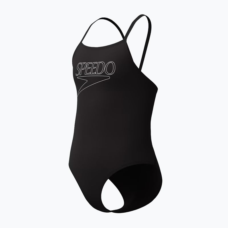 Children's one-piece swimsuit Speedo Endurance+ Logo Thinstrap anthracite 3