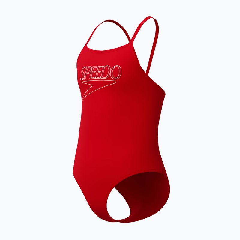 Children's one-piece swimsuit Speedo Endurance+ Logo Thinstrap high risk red 3