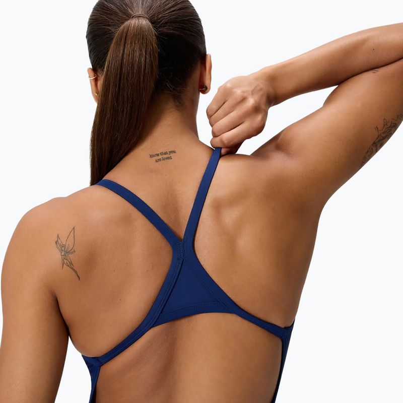 Women's one-piece swimsuit Speedo Solid EnduraSoft Turnback team navy 4