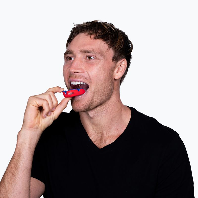 Jaw protector Opro UFC Silver red 5