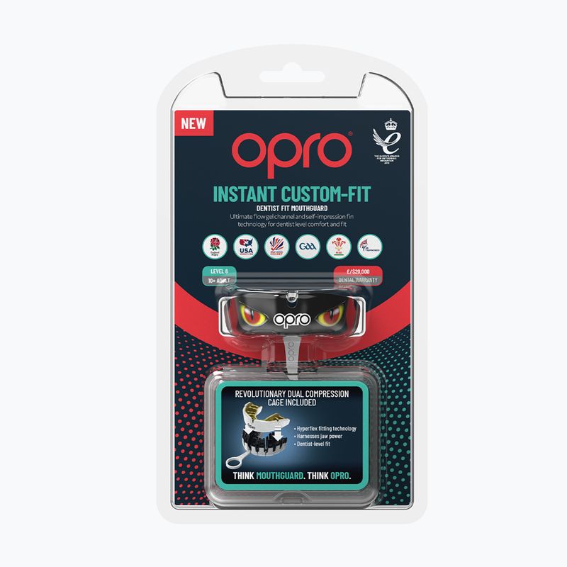 Jaw protector Opro Instant Custom Fit Eyes black/red 2
