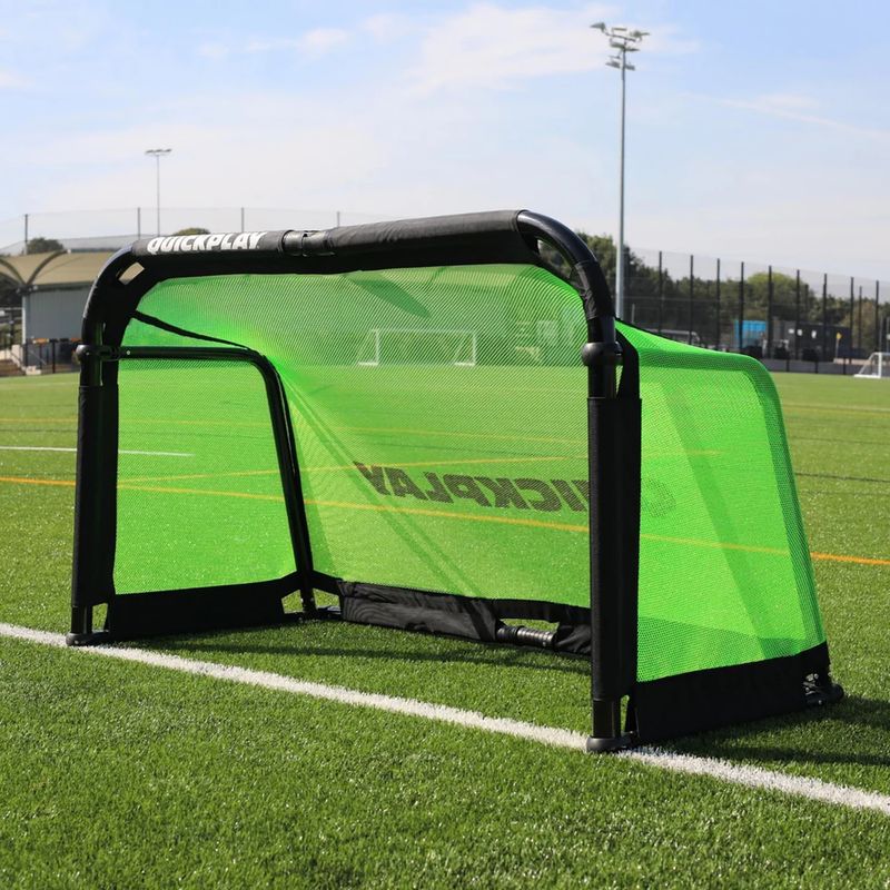 Quickplay Pro Alu Training football goal 150 x 100 cm black/green