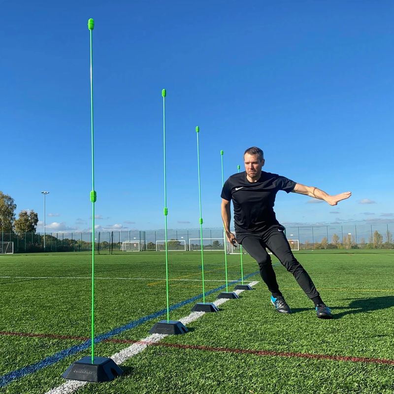 QuickPlay Agility Poles 10 training poles green 4