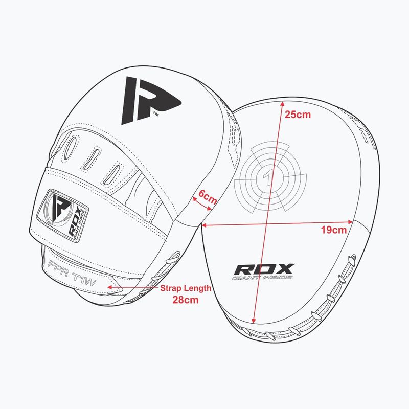 RDX Focus Pad T1 white/black training discs 7