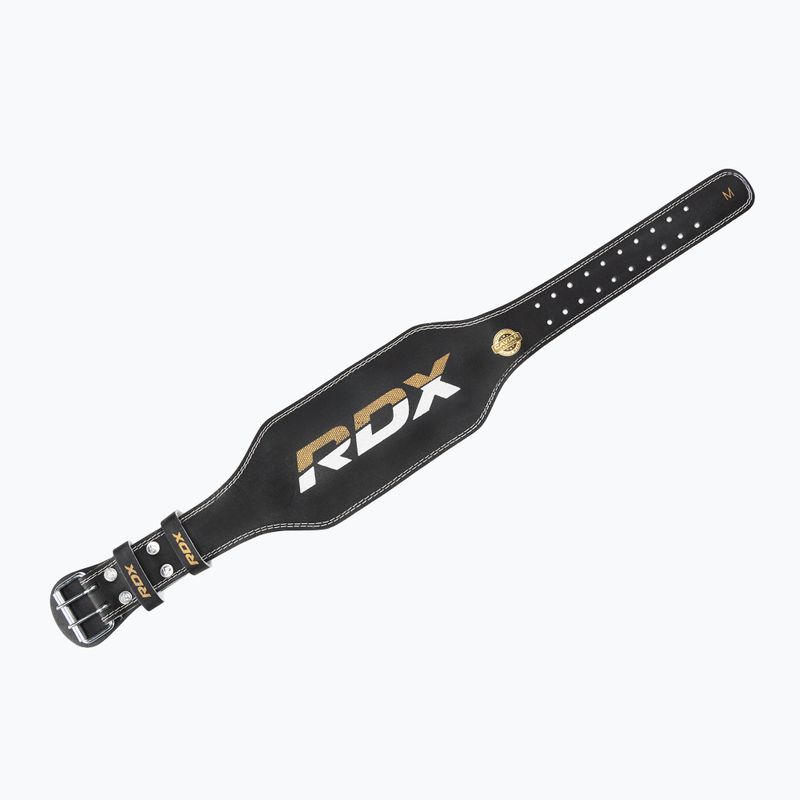 RDX Weightlifting Belt 6" Leather black/gold 4