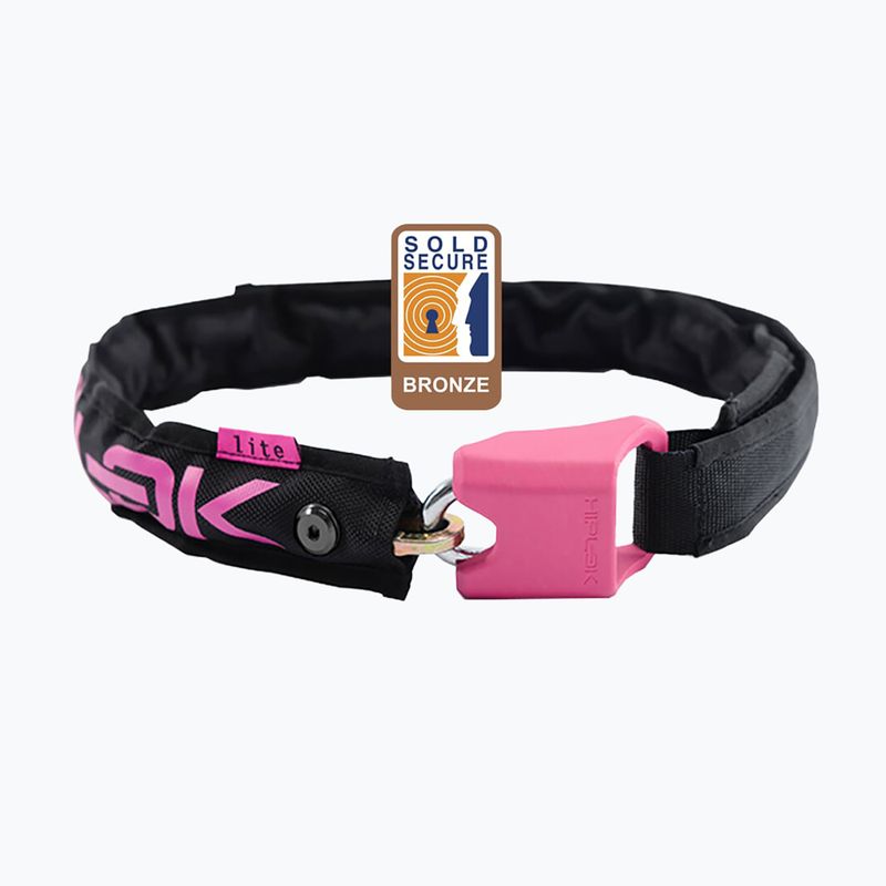 Bike lock Hiplok Lite black/pink 2