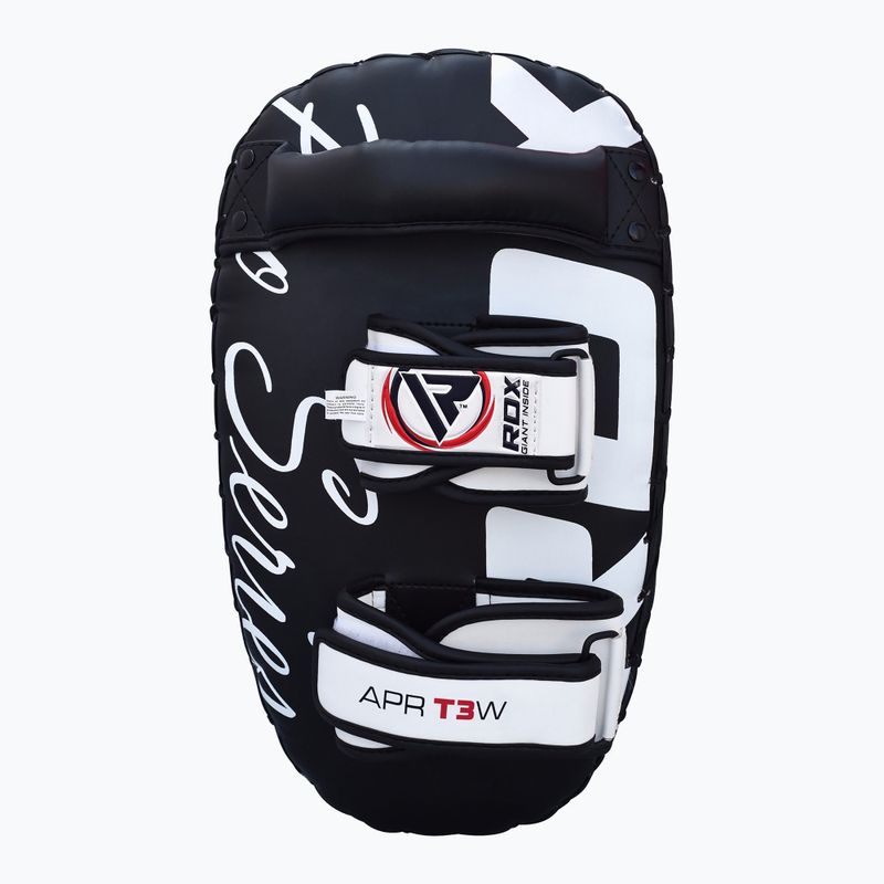 RDX T3 Muay Thai Training Shield Kick Pads white/black 3