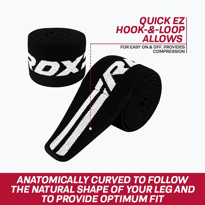 RDX Gym knee bands black WAH-K2B 5