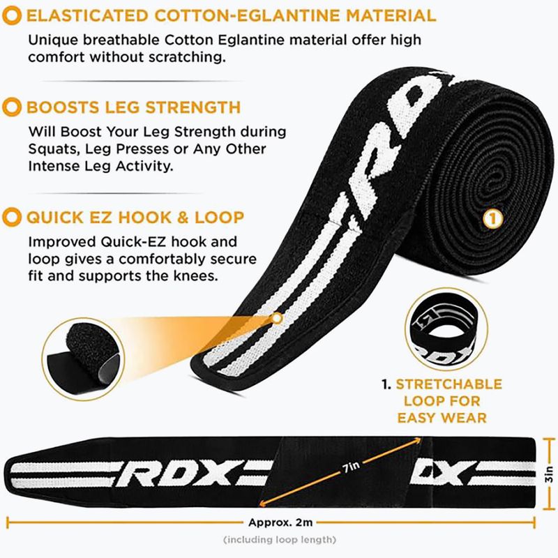 RDX Gym knee bands black WAH-K2B 6