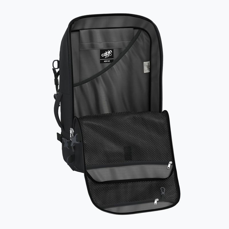 Travel backpack CabinZero Adventure 42 l absolute black 8