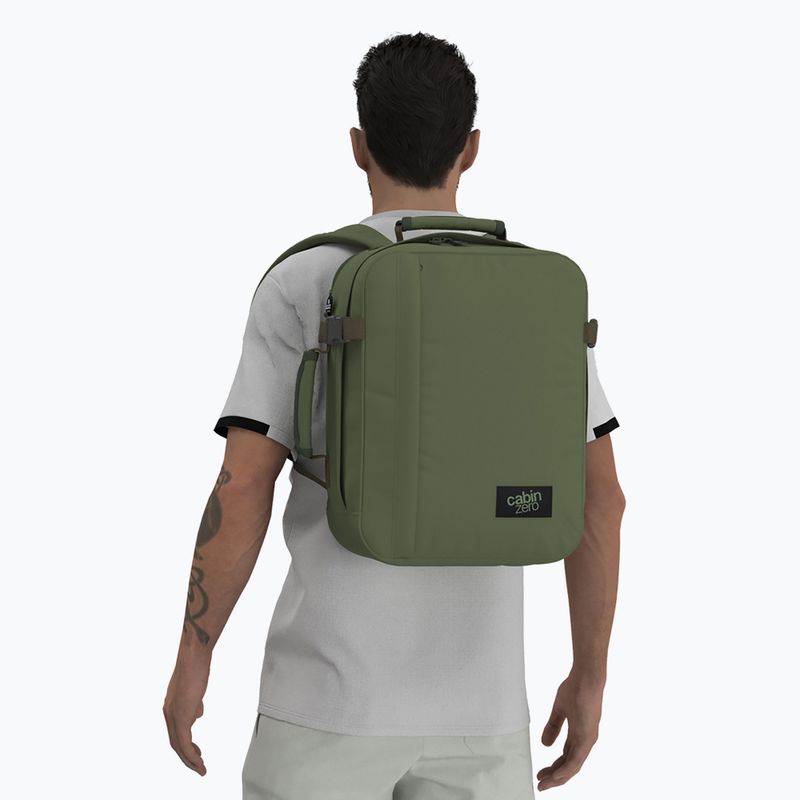 Travel backpack CabinZero Classic Tech 28 l georgian khaki 14