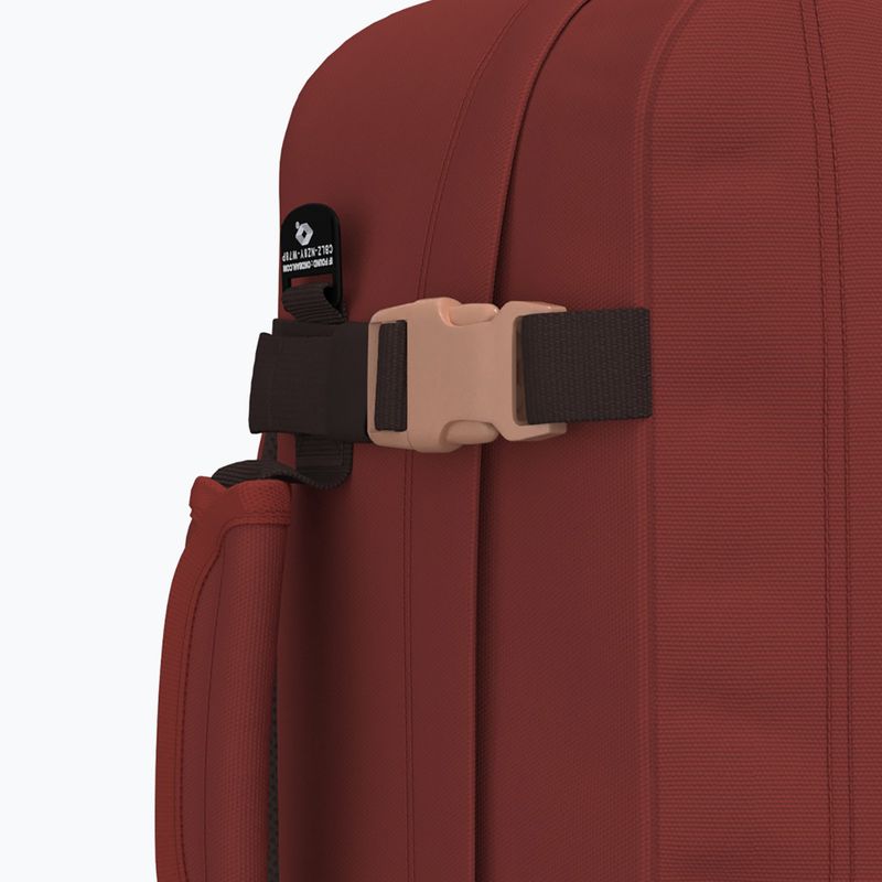 Travel backpack CabinZero Classic 28 l sangria red 9