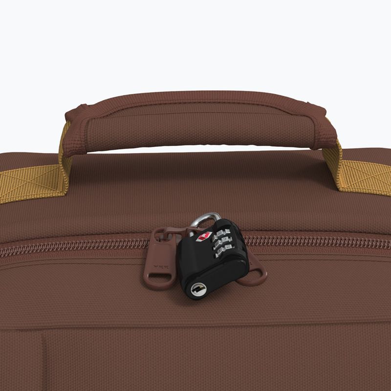 Travel backpack CabinZero Classic 36 l belgian chocolate 8